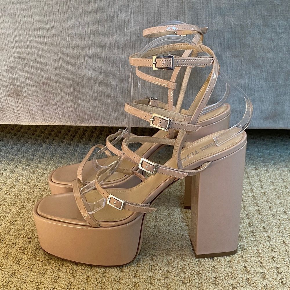 Paris Texas Blush Platform Sandals